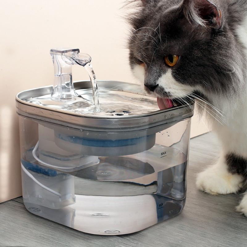 Haustier Katze Hund Edelstahl Automatischer Wasserspender Intelligenter Trinkbrunnen
