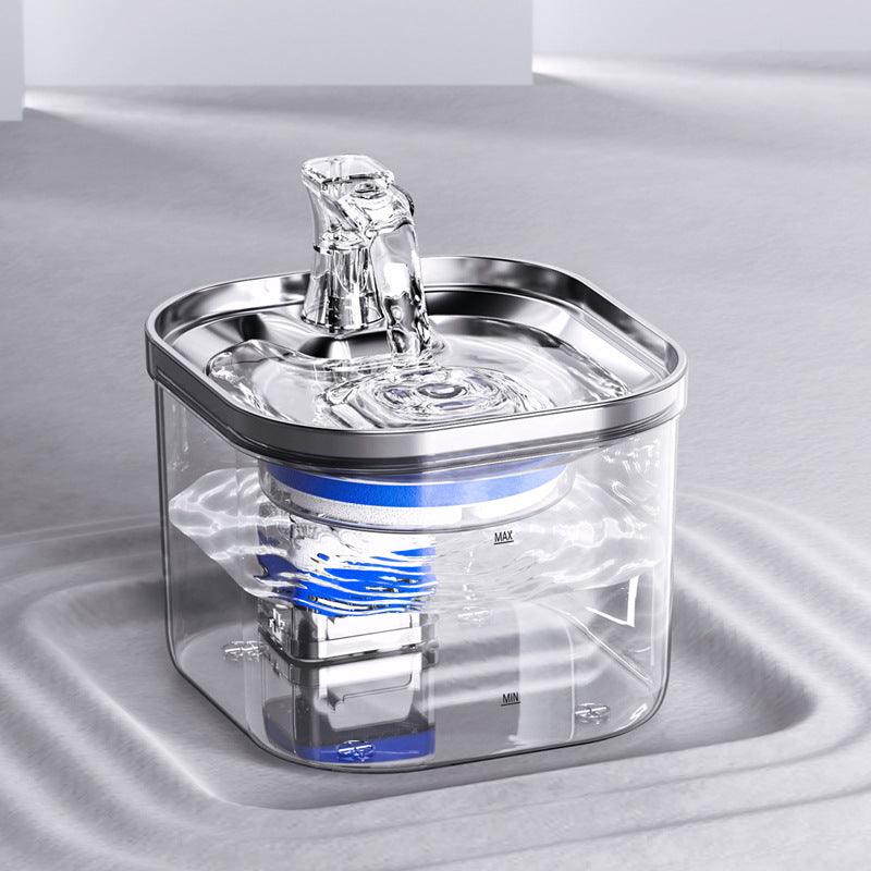 Haustier Katze Hund Edelstahl Automatischer Wasserspender Intelligenter Trinkbrunnen